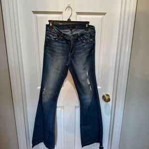 Flying Monkey Platinum Flare Jeans SZ 30 Excellent Condition